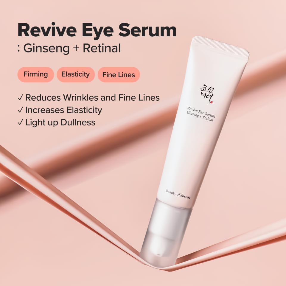 Beauty of Joseon Revive Eye Serum with Ginseng & Retinal (30ml) | Anti-Aging, Wrinkle Care, Korean Eye Cream for Dark Circles & Fine Lines Beauty of Joseon
