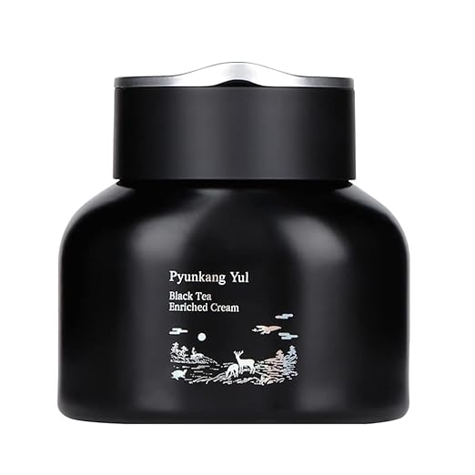 [PKY] Pyunkang Yul Black Tea Enriched Cream for Firm & Dull Skin, Kombucha Fermented Black Tea with Peptides & Adenosine, Hydrating Anti-Aging Care, Korean Skincare (60 ml) Mizon