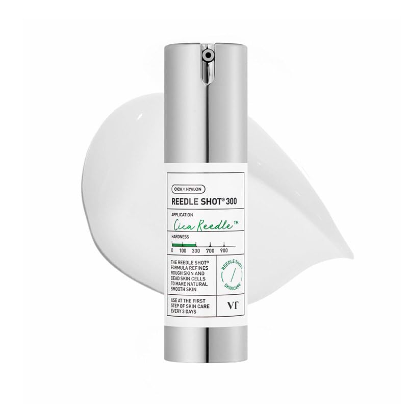 VT COSMETICS CICA Reedle Shot 300 Essence, Intensive Face Essence, Centella Complex, Hyaluronic Acid, Green Propolis Extract (30ml) VT COSMETICS