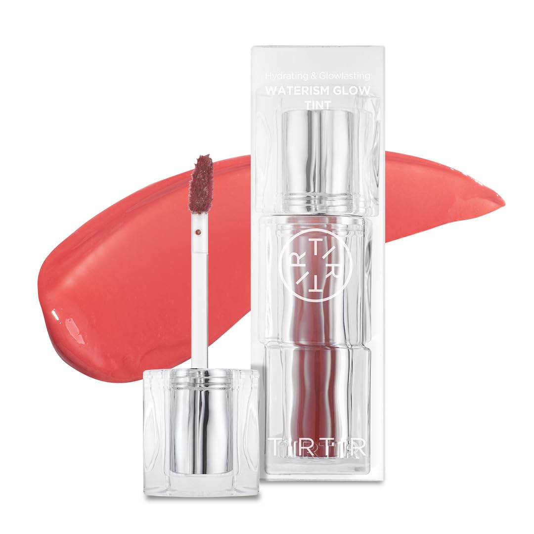 TIRTIR Waterism Tinted Lip Gloss | #02 MERRY CORAL, 4 g â€“ Kiss Ready Lipgloss | 12H Long Lasting Non Sticky Natural Tinted Glow Korean Multiuse Cheek |Lip Tint for Women gift Beauty Matters