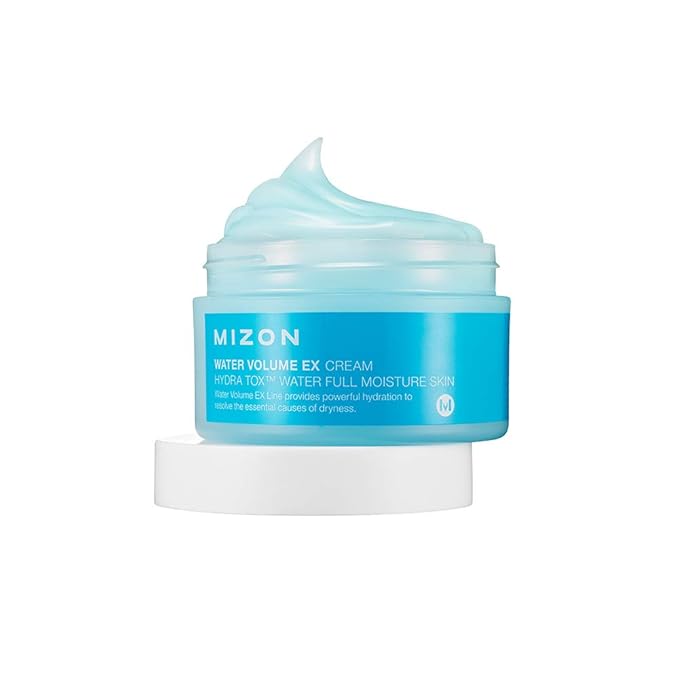MIZON Water Volume EX Cream, Daily Hydrating Gel Moisturizer for All Skin Types, 100ml Mizon