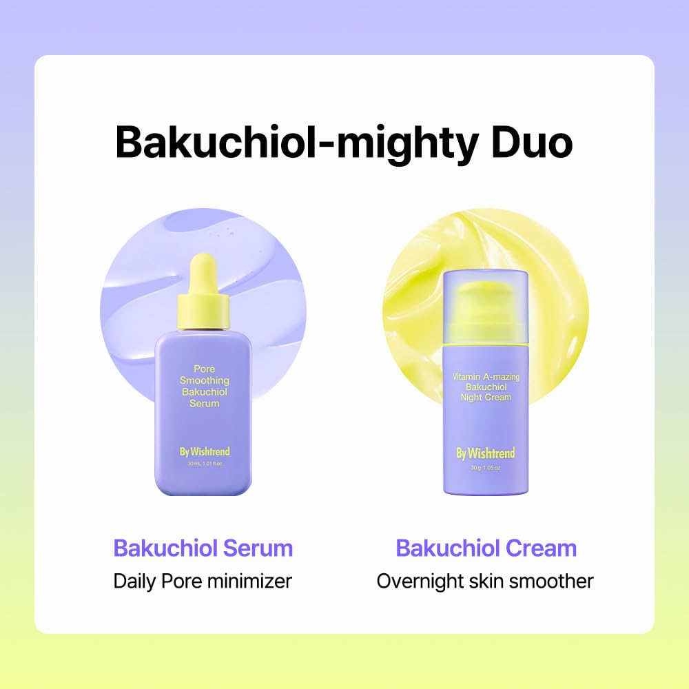 By Wishtrend Vitamin A-mazing Bakuchiol Night Cream - Anti-Aging Face Moisturizer | Retinal & Bakuchiol | Boosts Elasticity, Reduces Fine Lines & Wrinkles, Promotes Cell Renewal, Youthful Skin, 30g Wishtrend