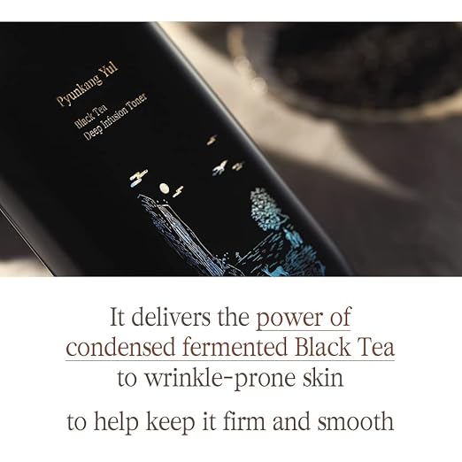 [PKY] Pyunkang Yul Black Tea Deep Infusion Toner for Firm & Dull Skin, Kombucha Fermented Black Tea, Hydrating Anti-Aging Care with Hyaluronic Acid & Ceramide, Korean Skincare (130 ml) Mizon
