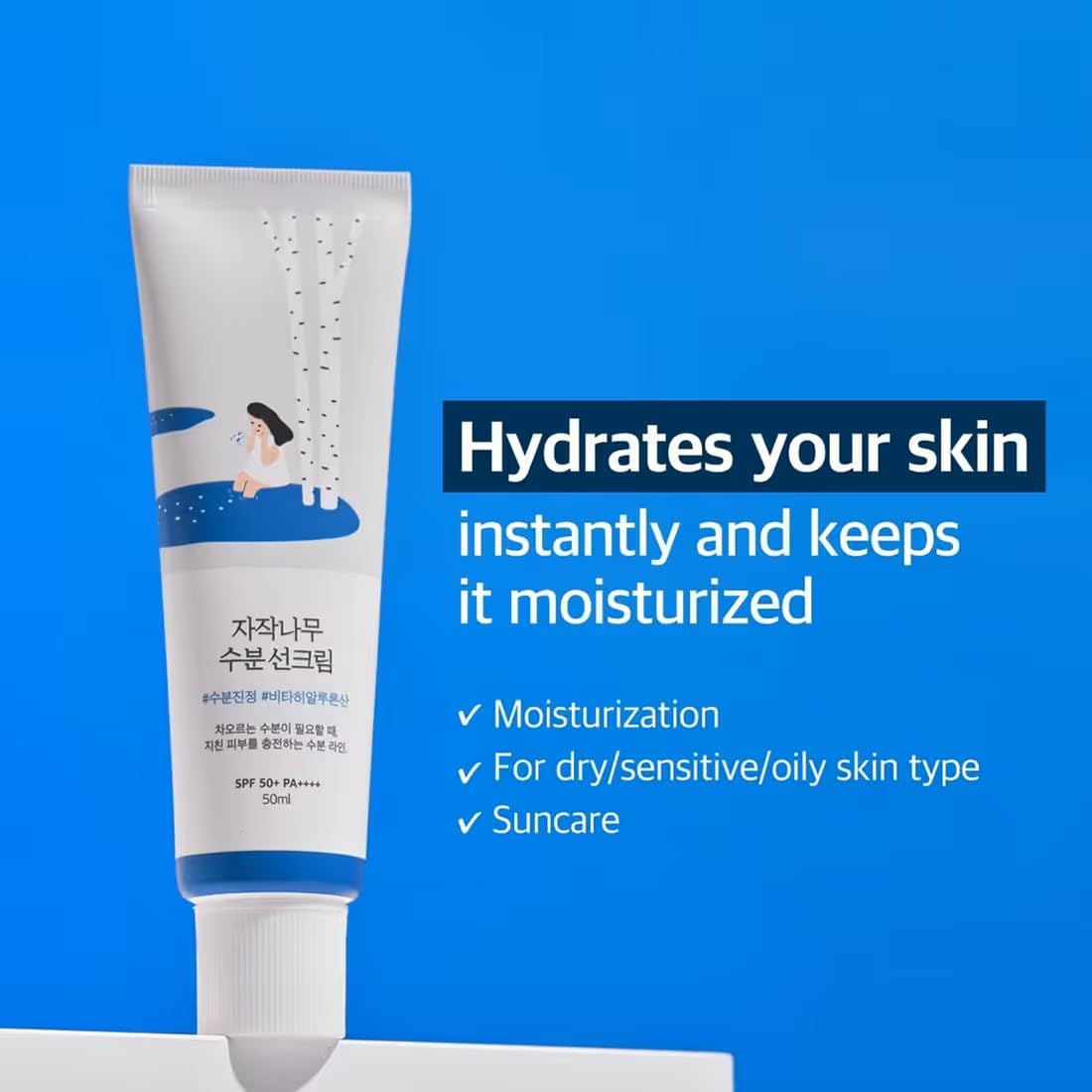 ROUND LAB Birch Juice Moisturizing SPF 50+ PA++++ , 50ml Round Lab