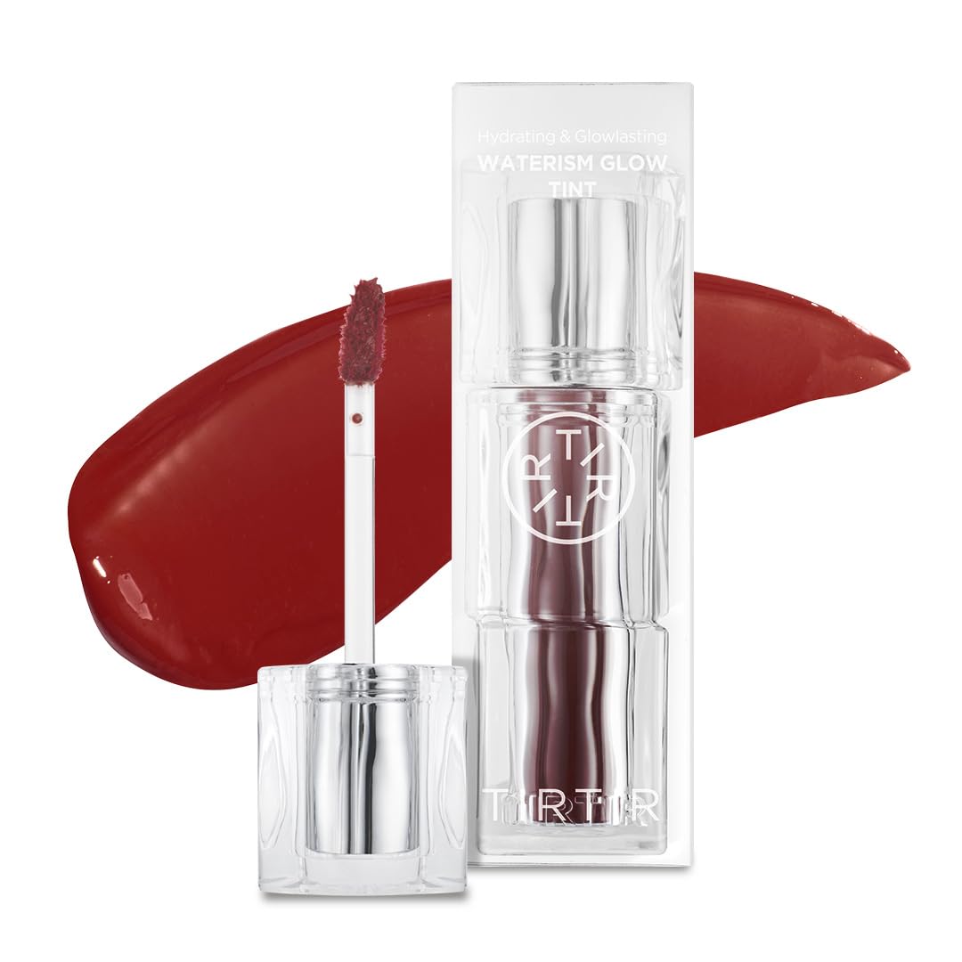 TIRTIR Waterism Tinted Lip Gloss #07 | CASSIS PLUM, 4 g â€“ Kiss Ready Lipgloss | 12H Long Lasting Non Sticky Natural Tinted Glow | Korean Multiuse Cheek and Lip | Tint for Women gift Beauty Matters