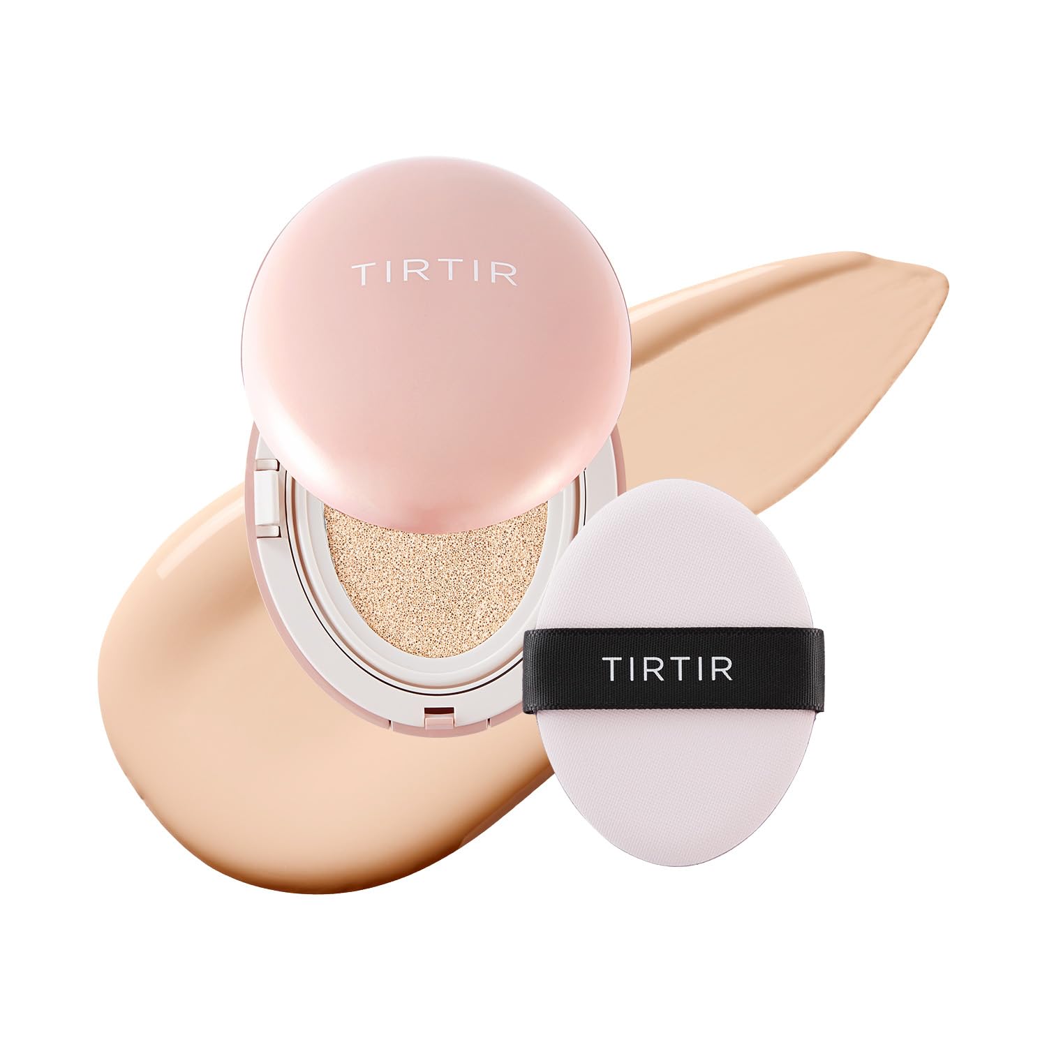 TIRTIR Mask All-Cover Cushion Foundation | Full coverage, Skin fit, Satin Glow Finish | Korean Cushion Foundation #13N FAIR IVORY, 4.5g TirTir