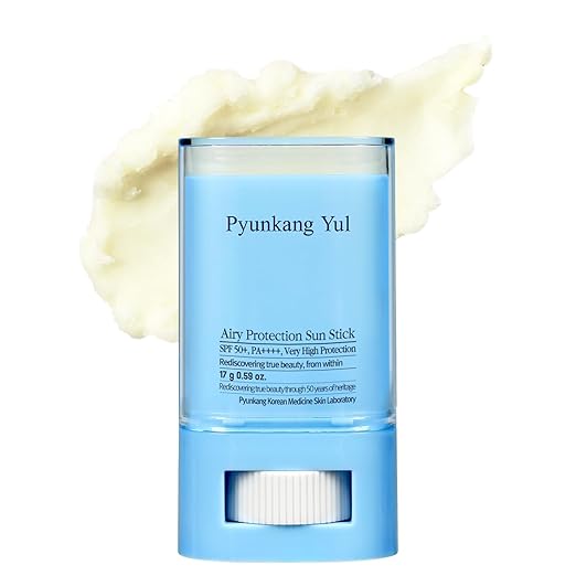 [PKY] Pyunkang Yul Airy Sun Stick SPF 50+ PA++++, Invisible Finish Sunscreen for Sensitive Skin, Non-Greasy & Travel-Friendly, Centella + Green Tea, Korean Skincare (17g) Mizon