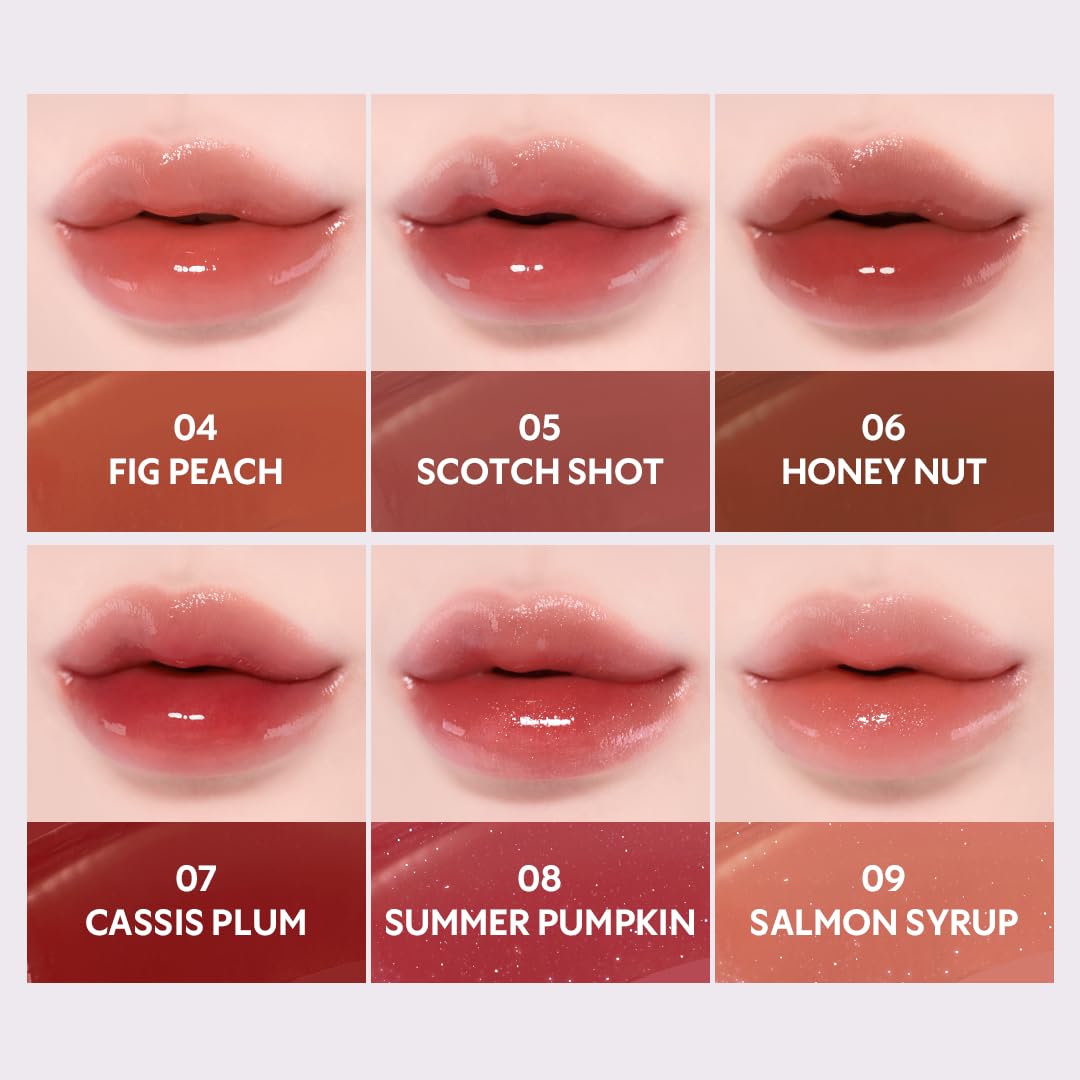TIRTIR Waterism Tinted Lip Gloss #09 | SALMON SYRUP, 4 g â€“ Kiss Ready Lipgloss | 12H Long Lasting Non Sticky Natural Tinted Glow | Korean Multiuse Cheek and Lip | Tint for Women gift Beauty Matters
