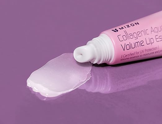 MIZON Collagenic Aqua Volume Lip Essence Treatment with Collagen Korean Lip Balm Moisturizing Soothing UV Protection No Fragrance - 10 ml Mizon