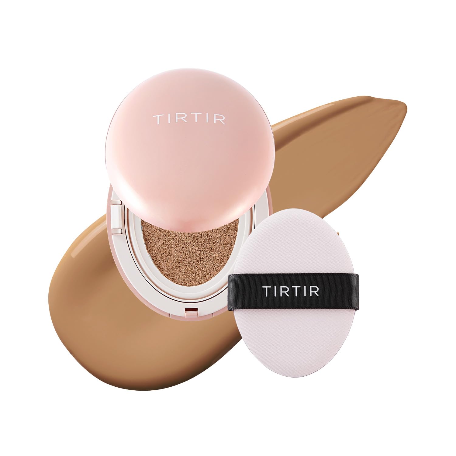 TIRTIR Mask All-Cover Cushion Foundation | Full coverage, Skin fit, Satin Glow Finish | Korean Cushion Foundation #31N FRENCH BEIGE | 4.5g TirTir