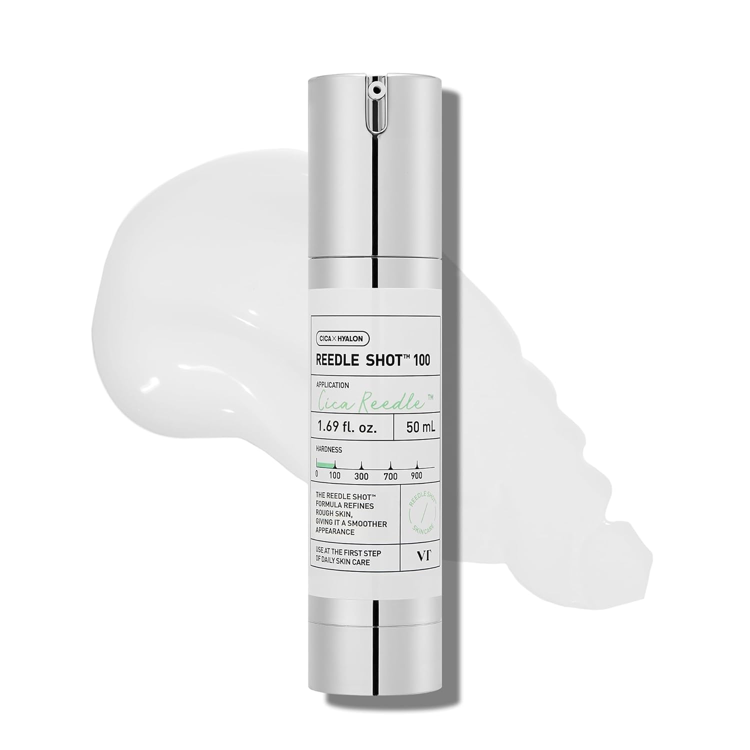 VT COSMETICS CICA Reedle Shot 100 Essence, Daily Face Essence, Centella Complex, Hyaluronic Acid, Green Propolis Extract for All Skin Types 1.69Fl Oz (50ml) Beauty Matters