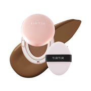 TIRTIR Mask All-Cover Cushion Foundation | Full coverage, Skin fit, Satin Glow Finish | Korean Cushion Foundation #43N DEEP COCOA | 4.5g TirTir