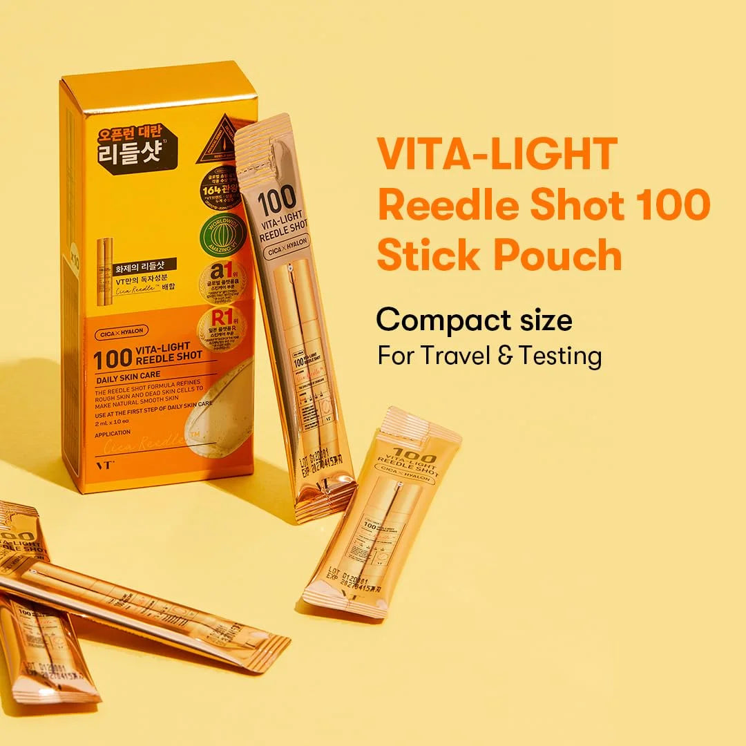 VT Cosmetics Vita-Light Reedle Shot 100 Stick 2Ml (10Ea)