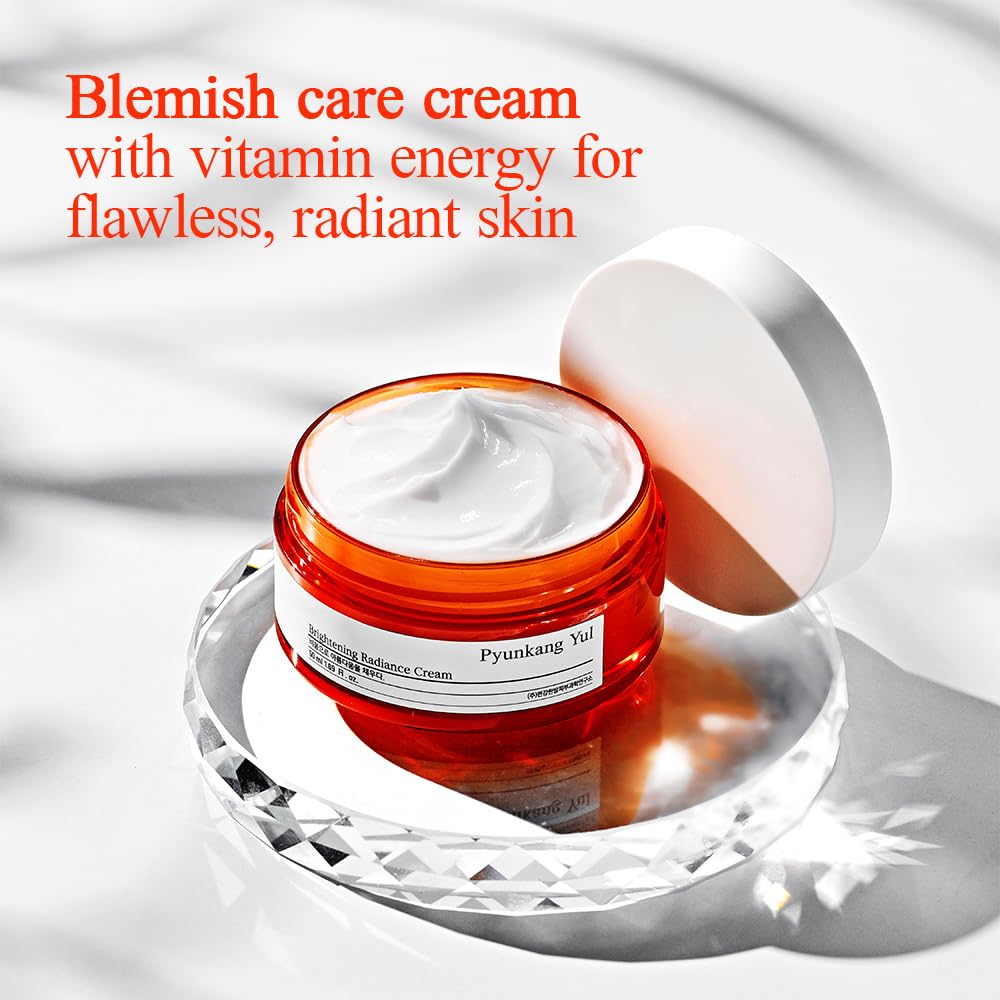 [PKY] Pyunkang Yul Radiance Vita Cream for Flawless and Radiant Skin with Vitamin C and 6 Hyaluronic acids, Face Moisturizer for Deep Hydration, Korean Skincare (50ml) Mizon