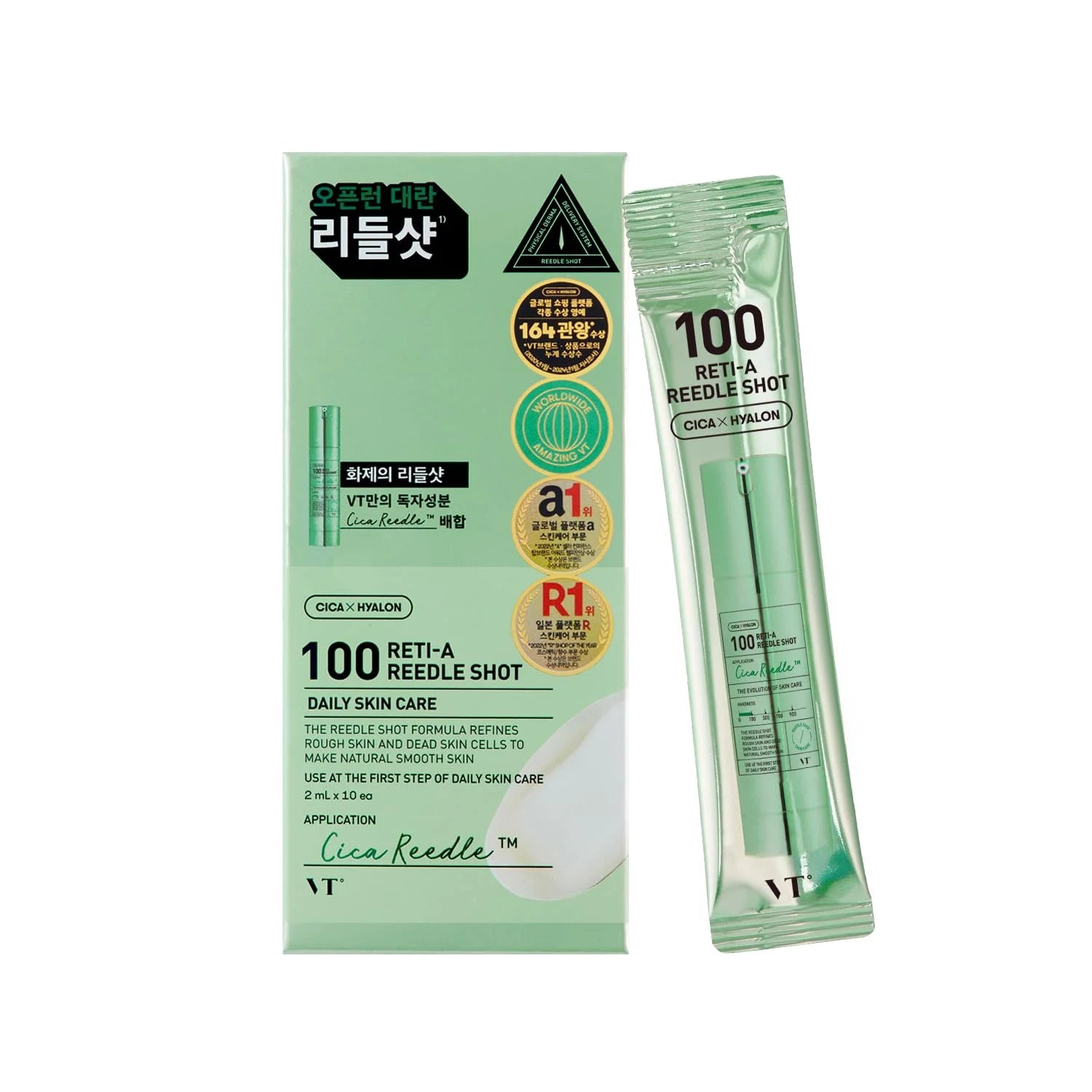 VT Cosmetics Reti-A Reedle Shot 100 Stick 2Ml (10Ea)