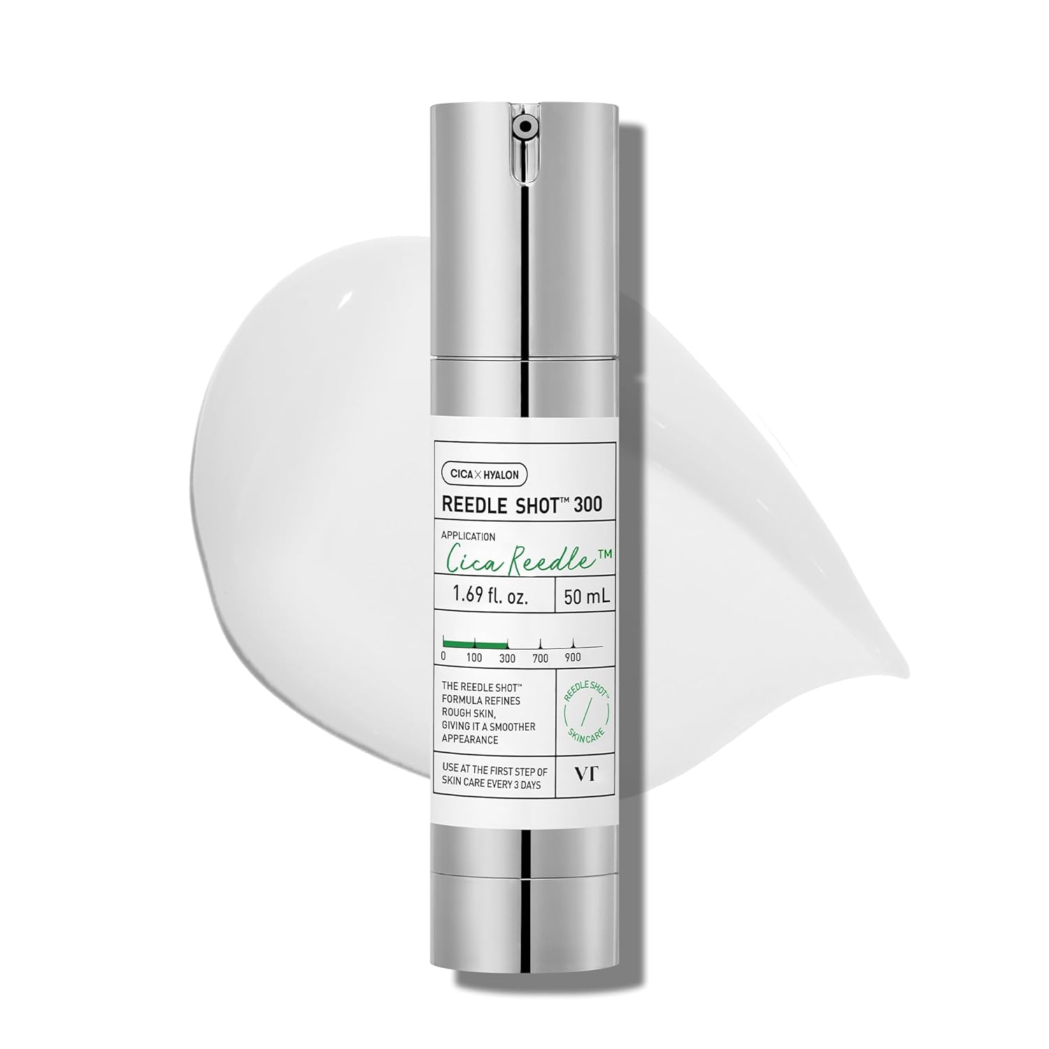 VT COSMETICS CICA Reedle Shot 300 Essence, Intensive Face Essence, Centella Complex, Hyaluronic Acid, Green Propolis Extract 1.69Fl Oz (50ml) VT COSMETICS