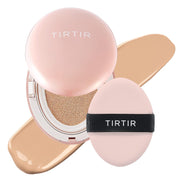 TIRTIR Mask All-Cover Cushion Foundation, Full coverage, Skin fit, Satin Glow Finish, Korean Cushion Foundation #24N LATTE, 4.5g TirTir