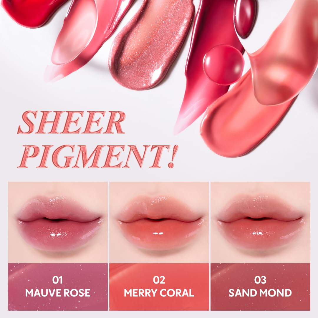 TIRTIR Waterism Tinted Lip Gloss #09 | SALMON SYRUP, 4 g â€“ Kiss Ready Lipgloss | 12H Long Lasting Non Sticky Natural Tinted Glow | Korean Multiuse Cheek and Lip | Tint for Women gift Beauty Matters