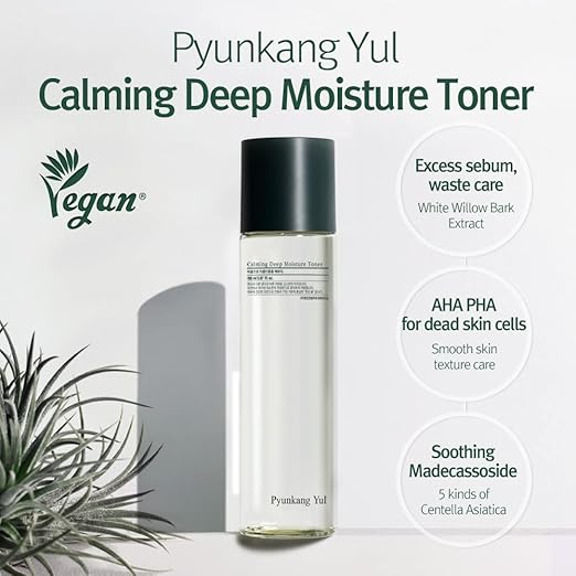 [PKY] Pyunkang YUL Calming Deep Moisture Toner Instantly Soothes Sensitive Skin, Pore and Sebum Care with AHA, PHA, Non-comedogenic, Vegan, Korean Skincare (150ml) Mizon