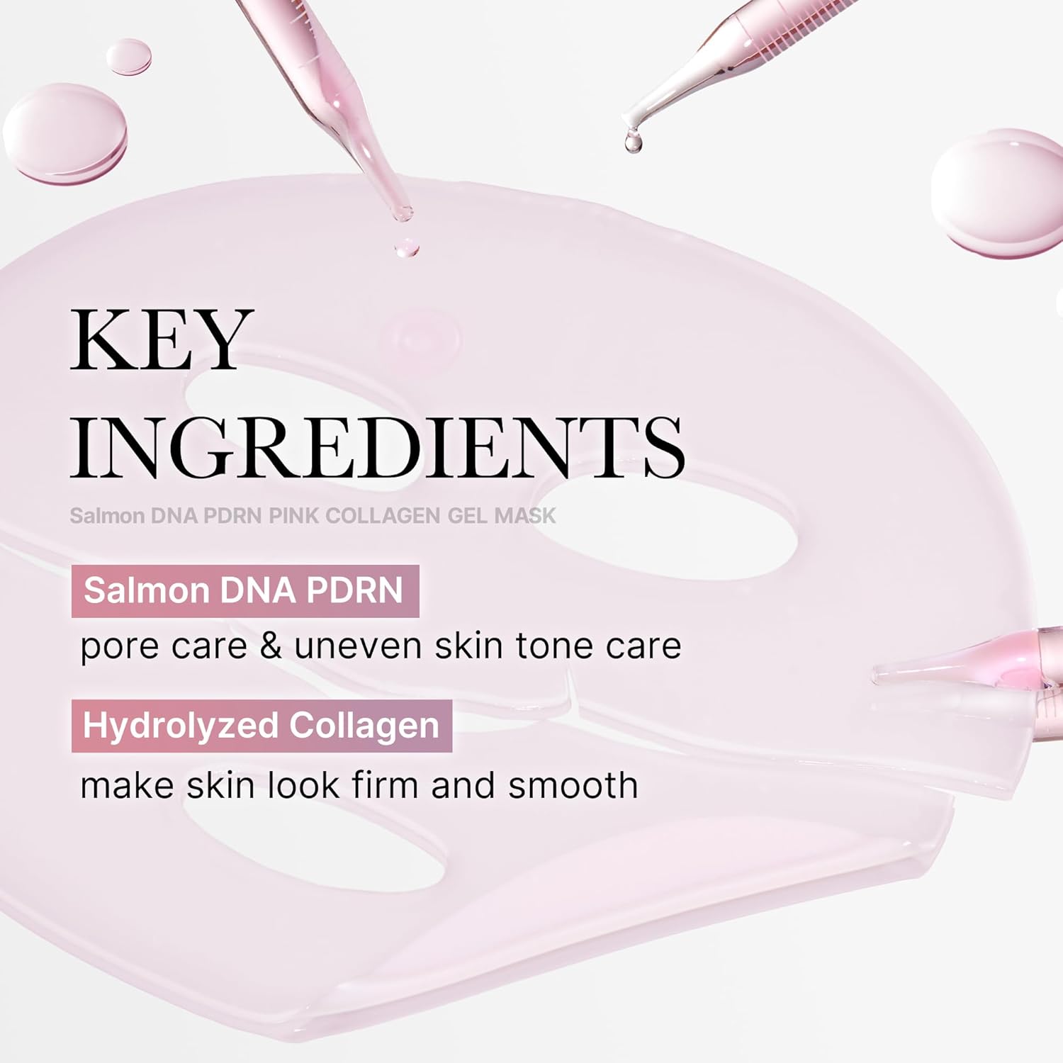 medicube Salmon DNA PDRN pink collagen jelly gel mask | overnight face mask for glass glow skin- elasticity, hydrating, firming and moisturizing | korean skincare, 28 g medicube