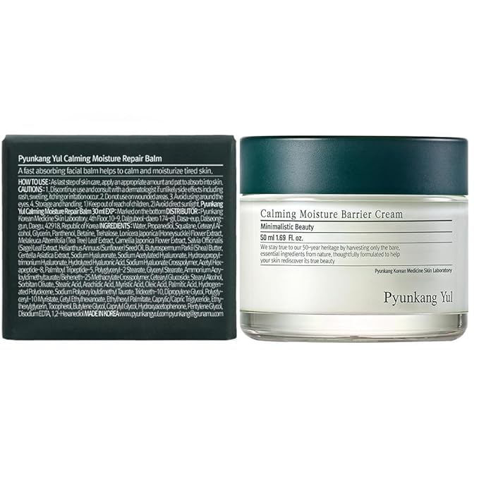 [PKY] Pyunkang Yul Calming Moisture Repair Balm Instantly Calms Sensitive Skin, Face Moisturizer with Deep and Rich Nourishment, Vegan, Korean Skincare (30ml) Mizon