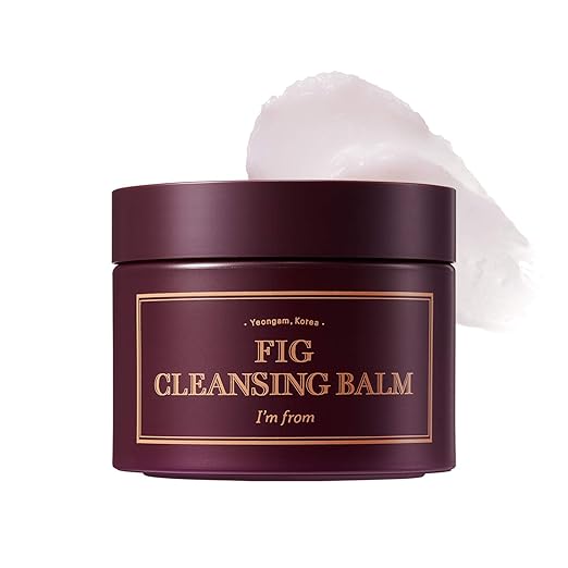 I'm from Fig Cleansing balm, korean makeup remover, vegan, Easy to rinse off, Fig oil water 7.8% with Peptide and Amino Acid, Makeup Meltaway, makeup melting balm to oil, 100ml Im From