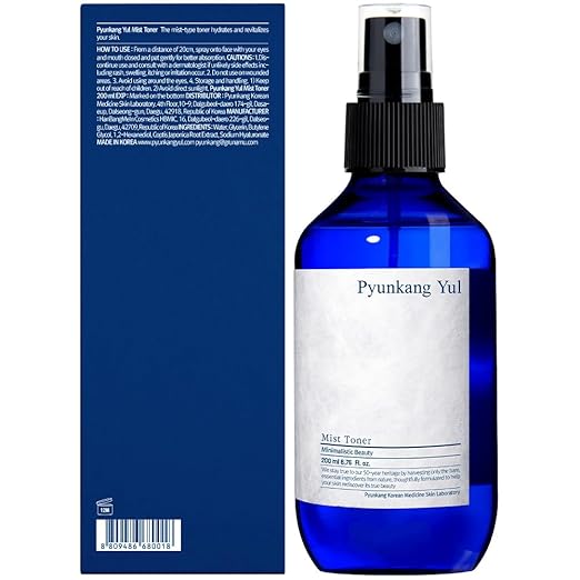 [PKY] Pyunkang Yul Mist Toner for Refreshing Hydration, Moisturizing Facial Spray Toner, Only 5 Ingredients, Zero-Irritation, Korean Skincare, (200ml) Pyunkang Yul