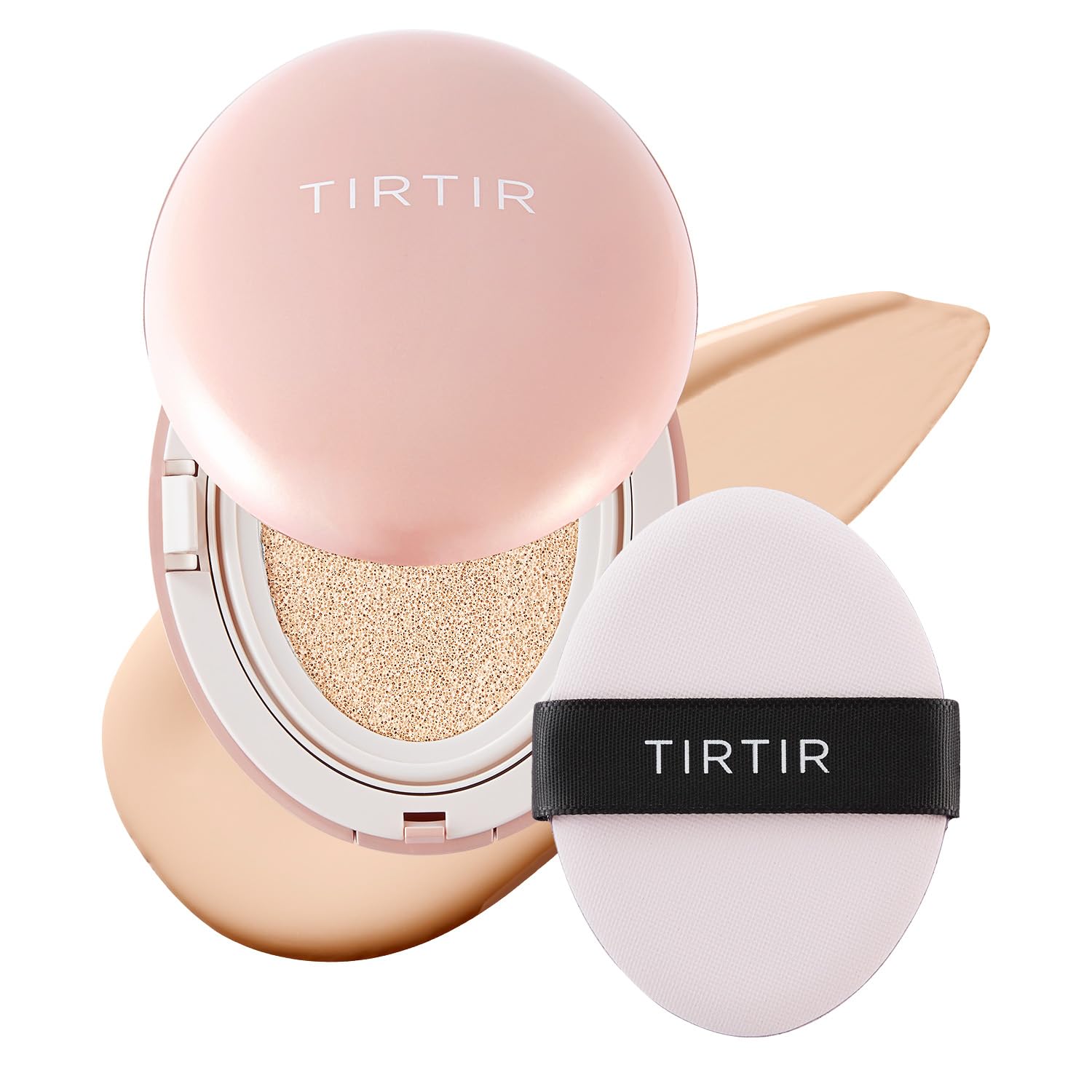 TIRTIR Mask All-Cover Cushion Foundation | Full coverage, Skin fit, Satin Glow Finish | Korean Cushion Foundation #13N FAIR IVORY | 18g TirTir