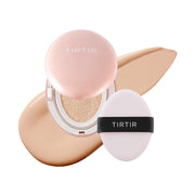 TIRTIR Mask All-Cover Cushion Foundation Full coverage | Skin fit, Satin Glow Finish | Korean Cushion Foundation #17C PORCELAIN | 4.5g TirTir