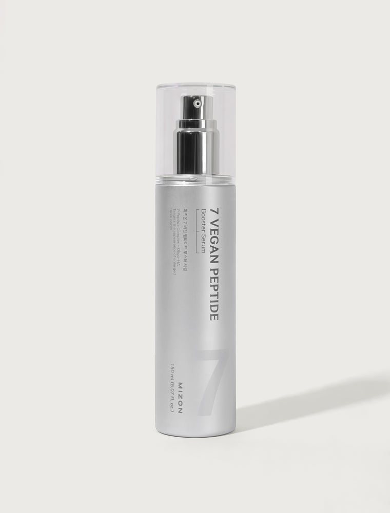 MIZON 7 Vegan Peptide Booster Serum Korean Anti-Aging Face Serum with Niacinamide &amp; Hyaluronic Acid, 150ml Mizon