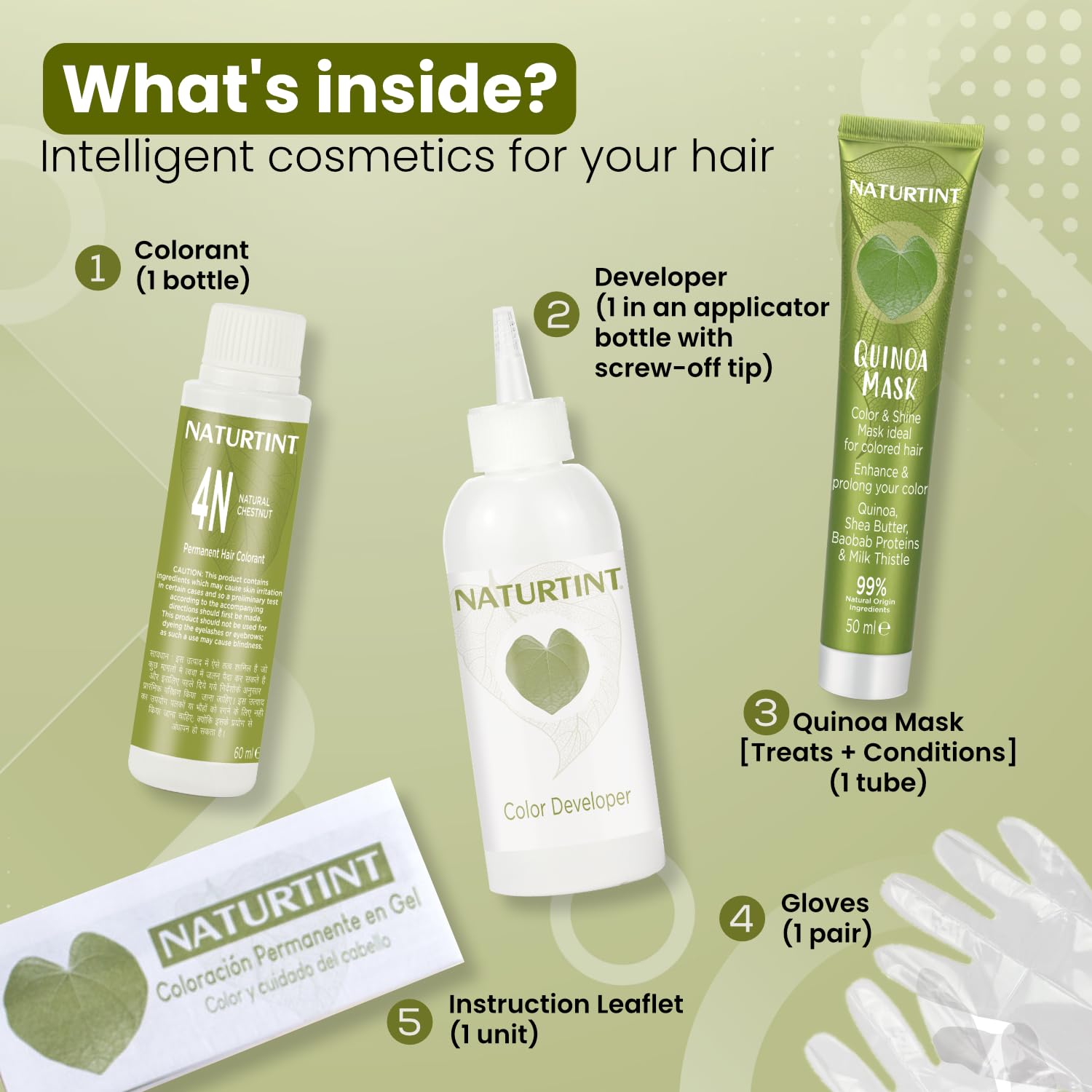 Naturtint Permanent Hair Colour Gel Mahogany Brown 4M | For Optimal Scalp Care | Long Lasting Hair Colour | Ammonia Free Vegan | No Parabens | Enriched with Olives & Organic Shea Butter NATURTINT