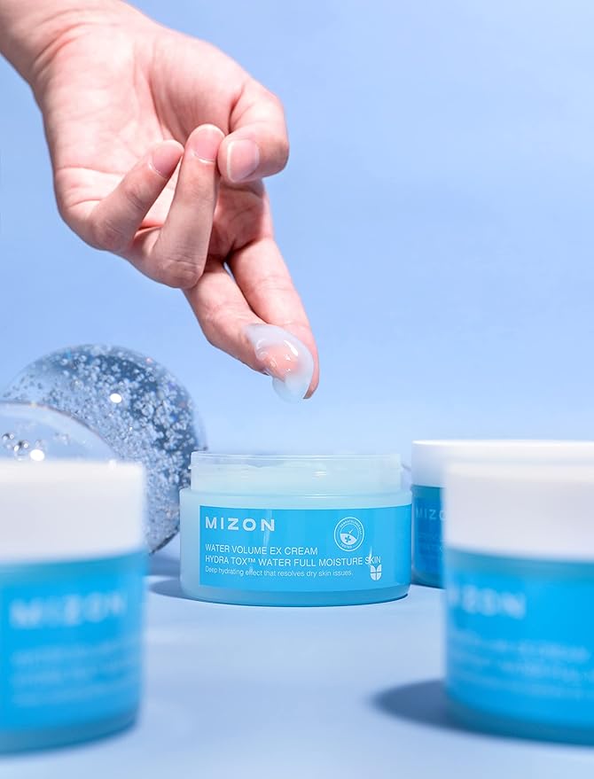 MIZON Water Volume EX Cream, Daily Hydrating Gel Moisturizer for All Skin Types, 230ml Mizon