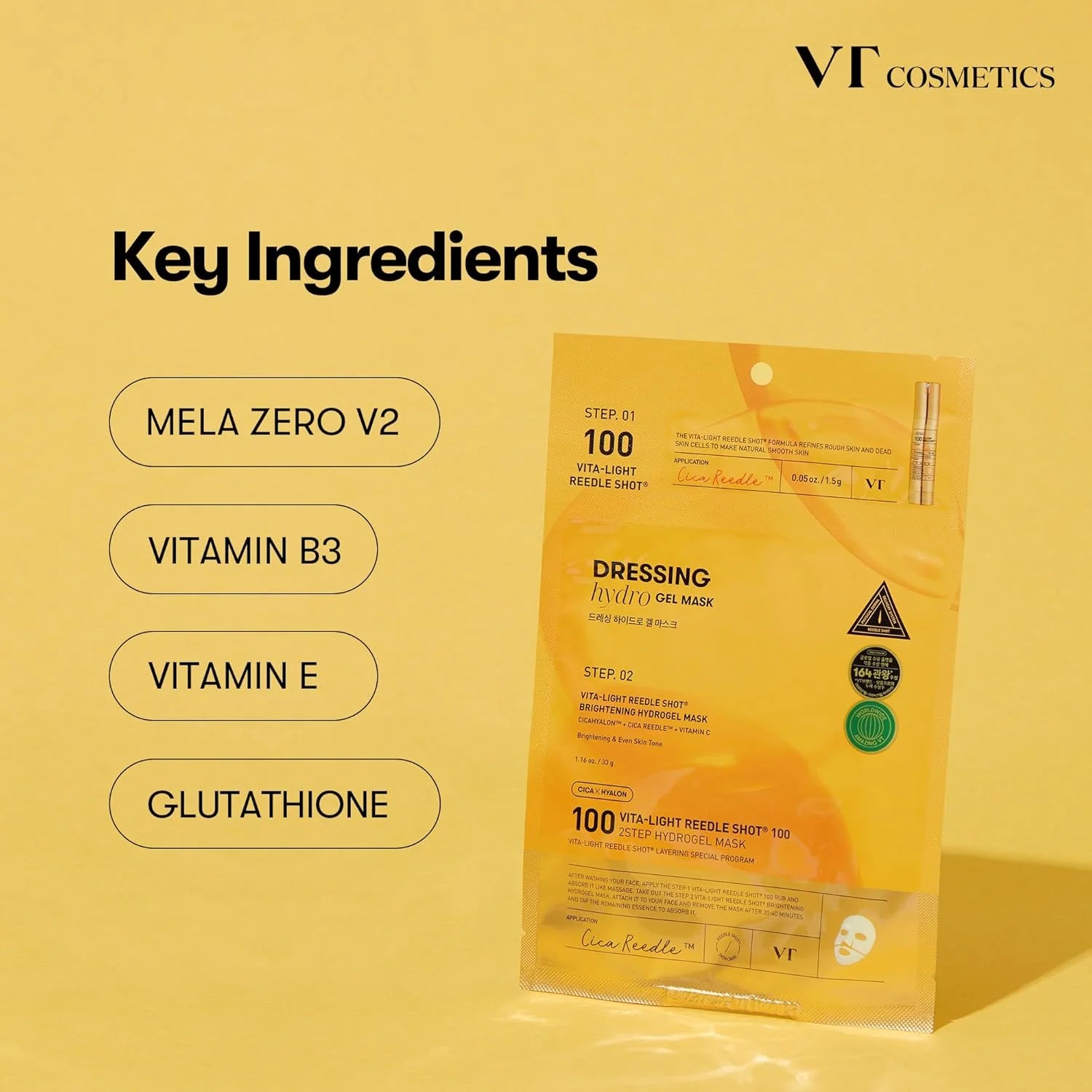 VT Cosmetics Vita Reedle Shot 100 2-Step Hydrogel Mask