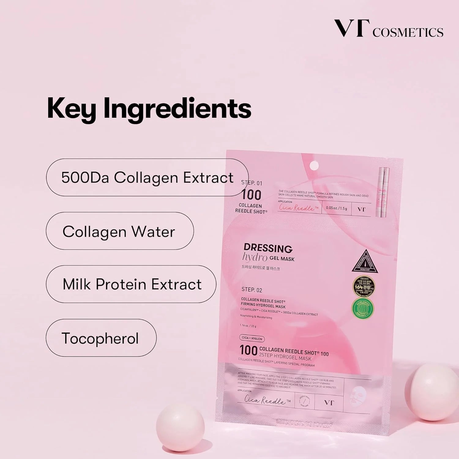 VT Cosmetics Collagen Reedle Shot 100 2-Step Hydrogel Mask