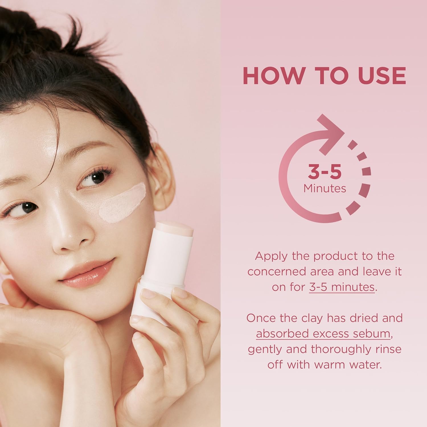 SKIN1004 Madagascar Centella Pore | Tightening Clay Stick Mask with Red Bean & 5 Clays, 27g SKIN1004