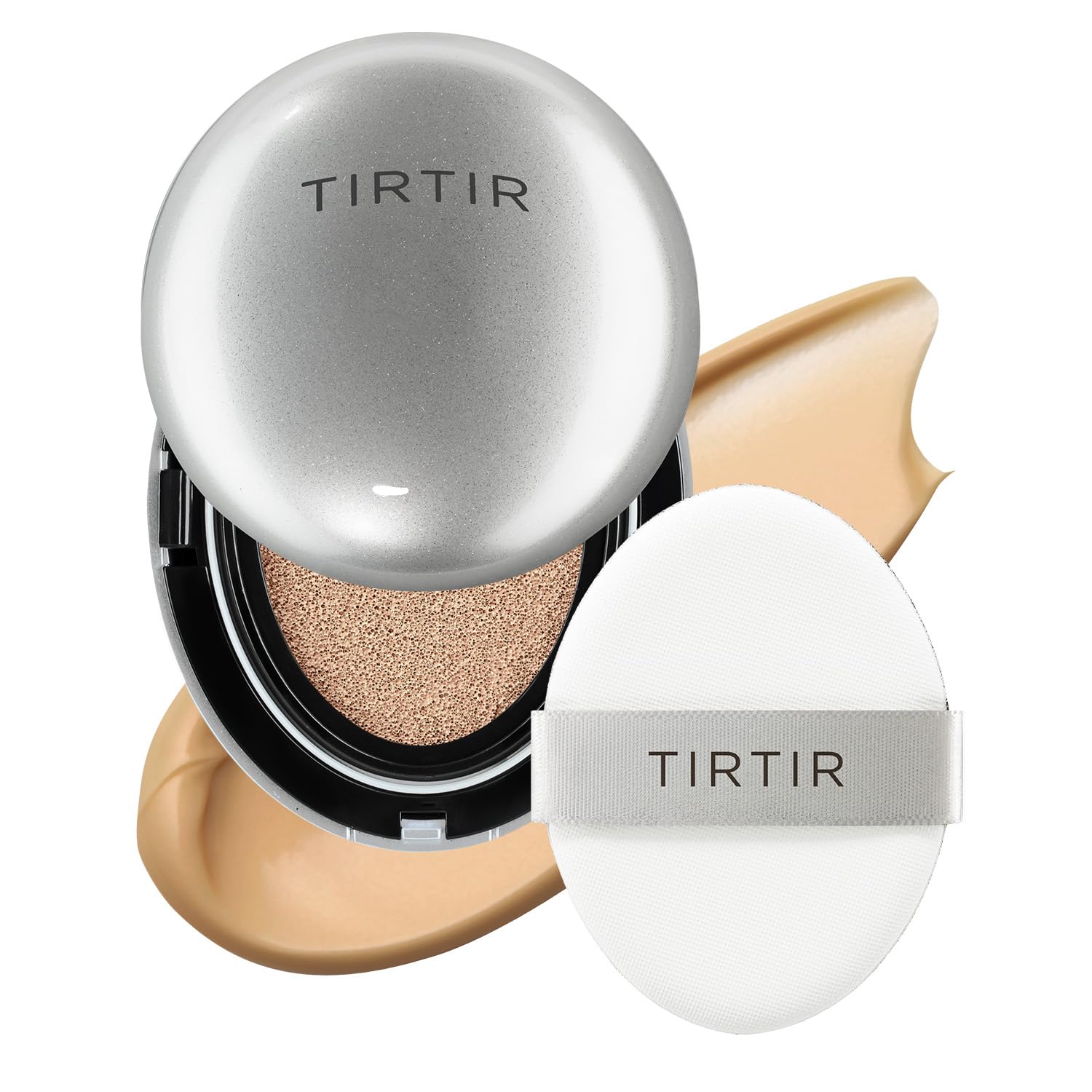 TIRTIR Mask Fit Aura Cushion Foundation, Full coverage, Skin fit, Satin Glow Finish, Korean Cushion Foundation #29N NATURAL BEIGE, 18g TirTir