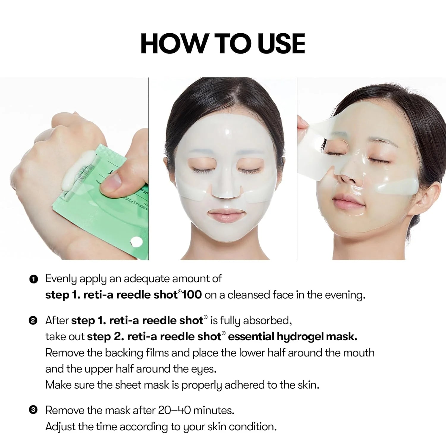 VT Cosmetics Reti-A Reedle Shot 100 2-Step Hydrogel Mask