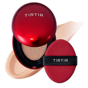 TIRTIR Mask Fit Red Cushion Foundation, Full coverage, Skin fit, Satin Glow Finish, Korean Cushion Foundation #22C PEACH BEIGE, 18g TirTir