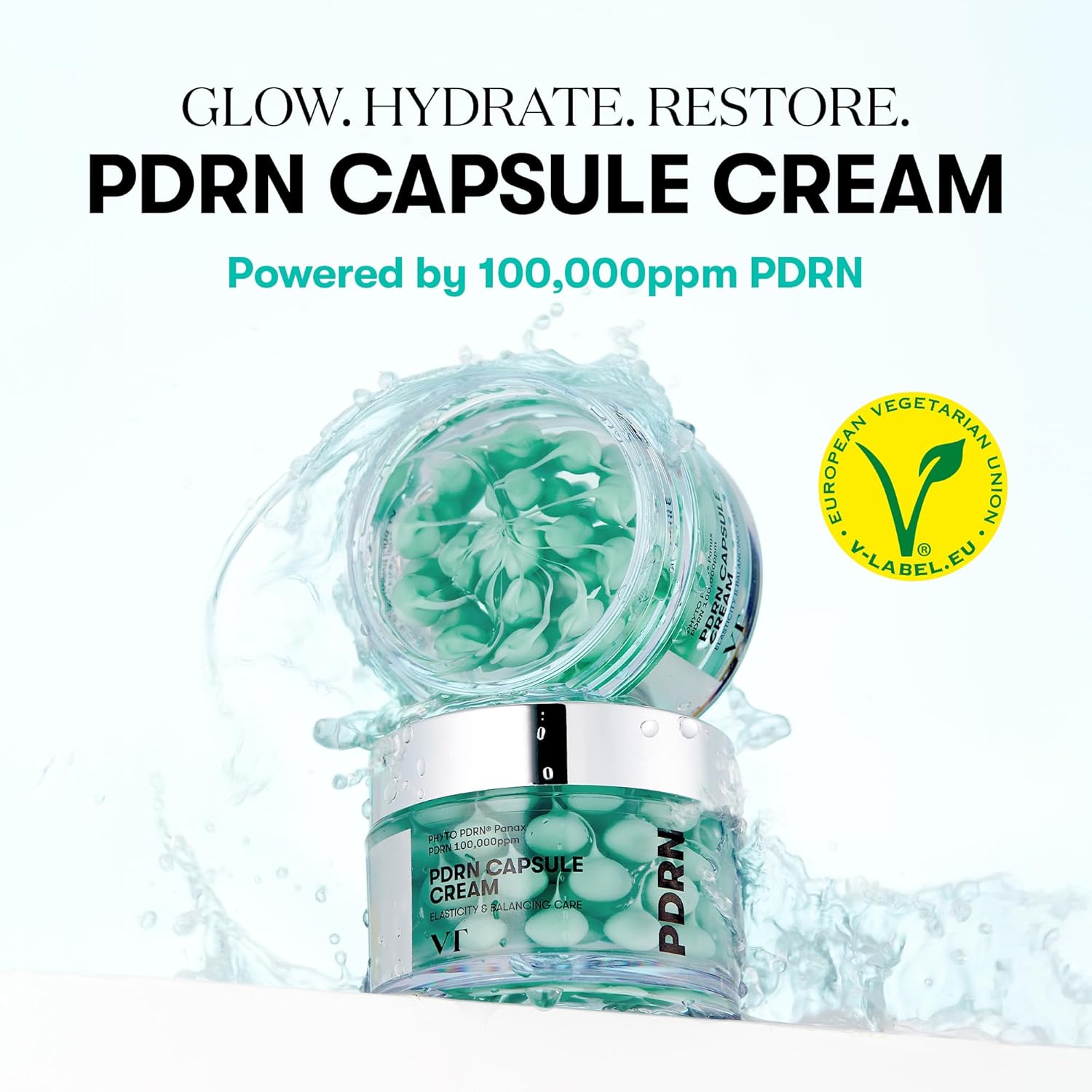 VT COSMETICS PDRN Capsule Cream 100, Hydrating Face Moisturizer with 100,000ppm PDRN, Hyaluronic Acid, 9 Peptides, Firming & Plumping Nourishing Cream, Korean Skin Care (1.69 fl. oz.) Beauty Matters