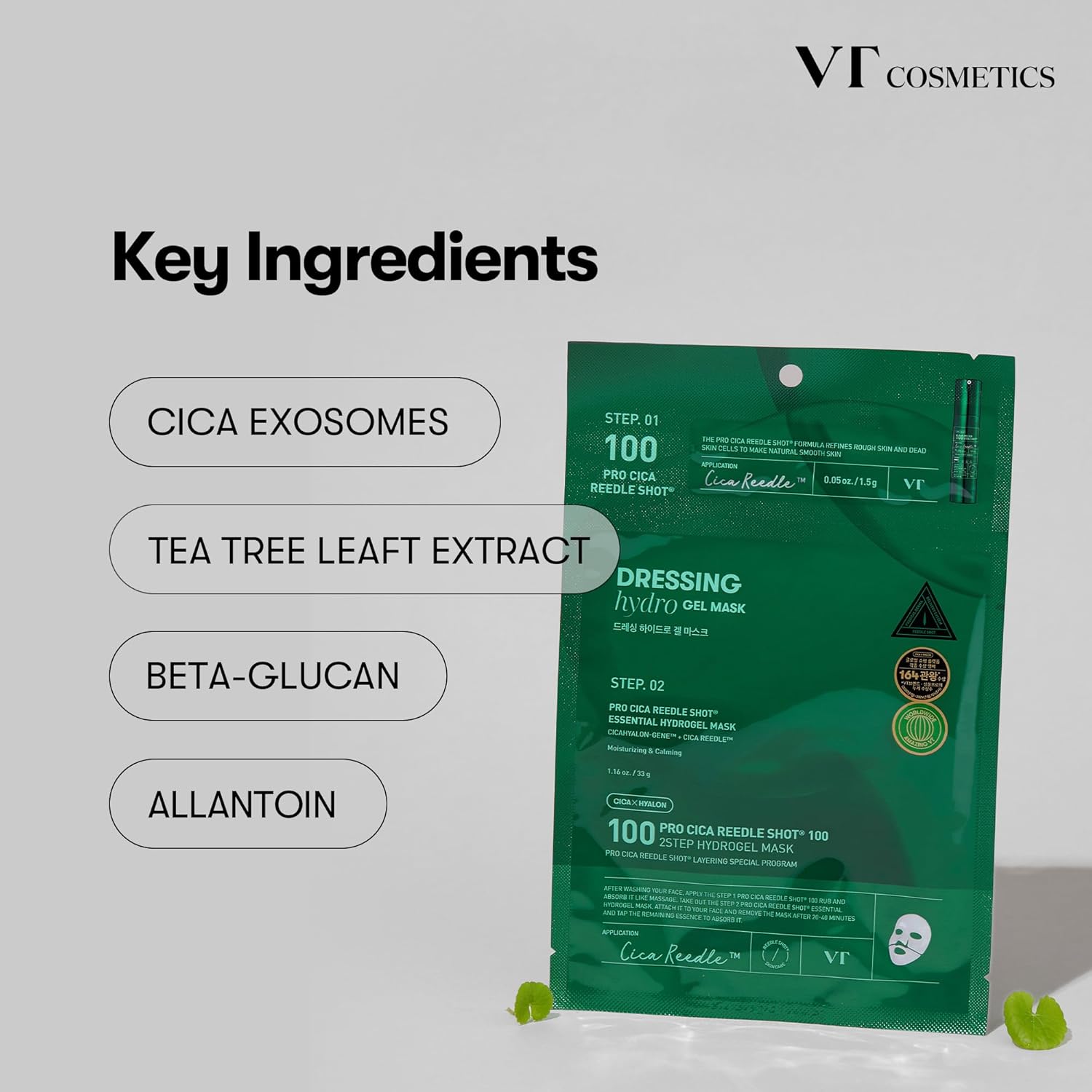VT COSMETICS Pro Cica Reedle Shot 100 1-step Dressing Hydrogel Mask 33g VT COSMETICS