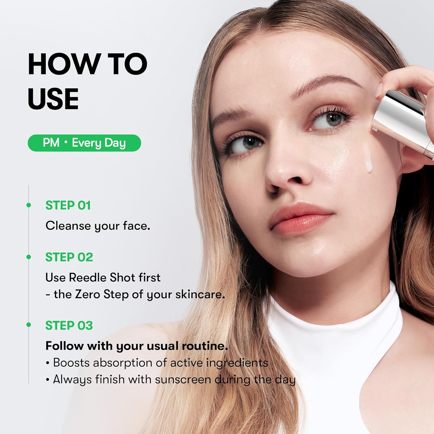 VT COSMETICS CICA Reedle Shot 100 Essence, Daily Face Essence, Centella Complex, Hyaluronic Acid, Green Propolis Extract for All Skin Types 1.69Fl Oz (50ml) Beauty Matters