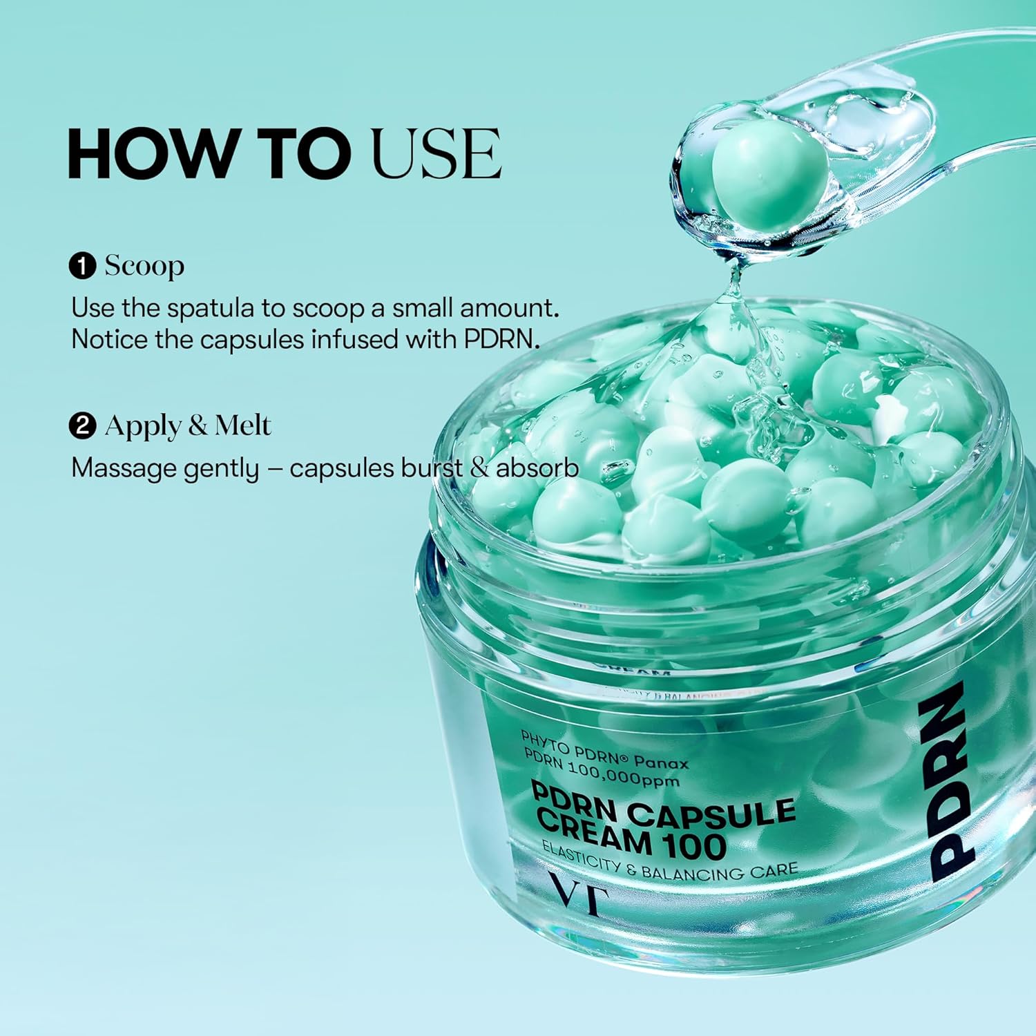 VT COSMETICS PDRN Capsule Cream 100, Hydrating Face Moisturizer with 100,000ppm PDRN, Hyaluronic Acid, 9 Peptides, Firming & Plumping Nourishing Cream, Korean Skin Care (1.69 fl. oz.) Beauty Matters
