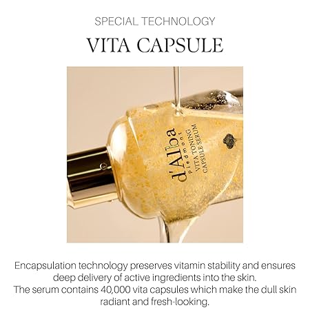 d'Alba Piedmont Vita Toning Capsule Serum, Daily Vita Boost for Luminous Skin, Double Vitamin Formula, 50ml (Copy) d'alba Piedmont