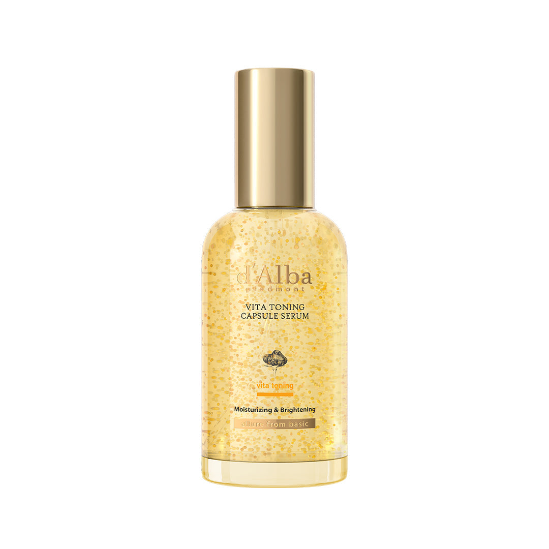 d'Alba Piedmont Vita Toning Capsule Serum, Daily Vita Boost for Luminous Skin, Double Vitamin Formula, 100ml d'alba Piedmont