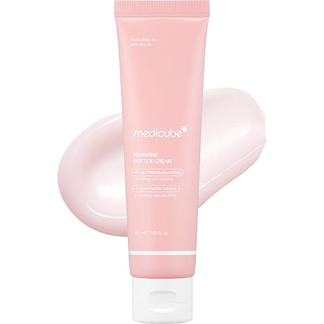 Medicube Salmon DNA PDRN Pink Hyaluronic Moisturizing Cream | Blemish Relief & Hydrating Care | Restores Skin Elasticity & Glow | Korean Skincare, Even Skin Tone & Pore Care | 50ml medicube