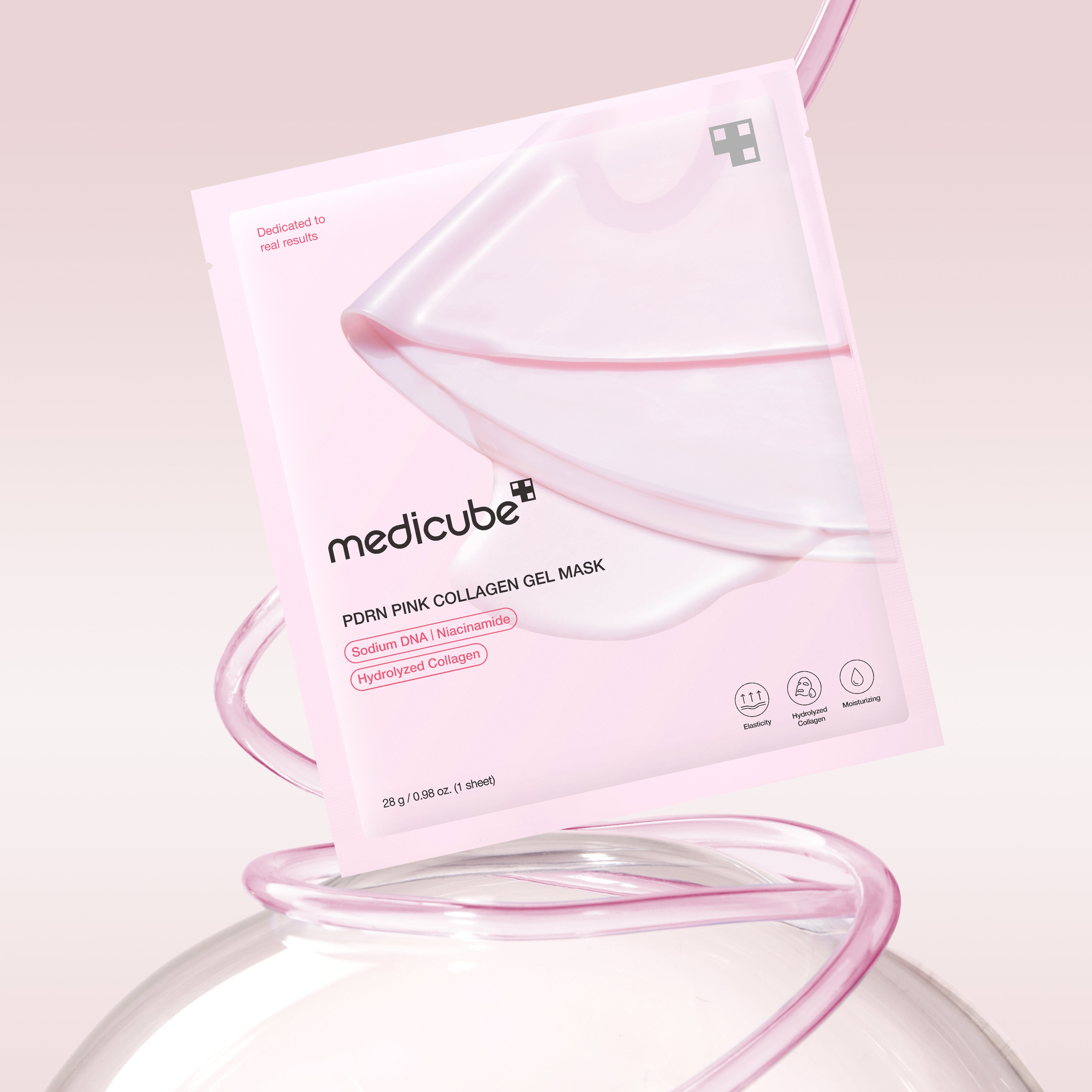 Medicube Pdrn Pink Collagen Gel Mask - (28G , 4Pcs) medicube