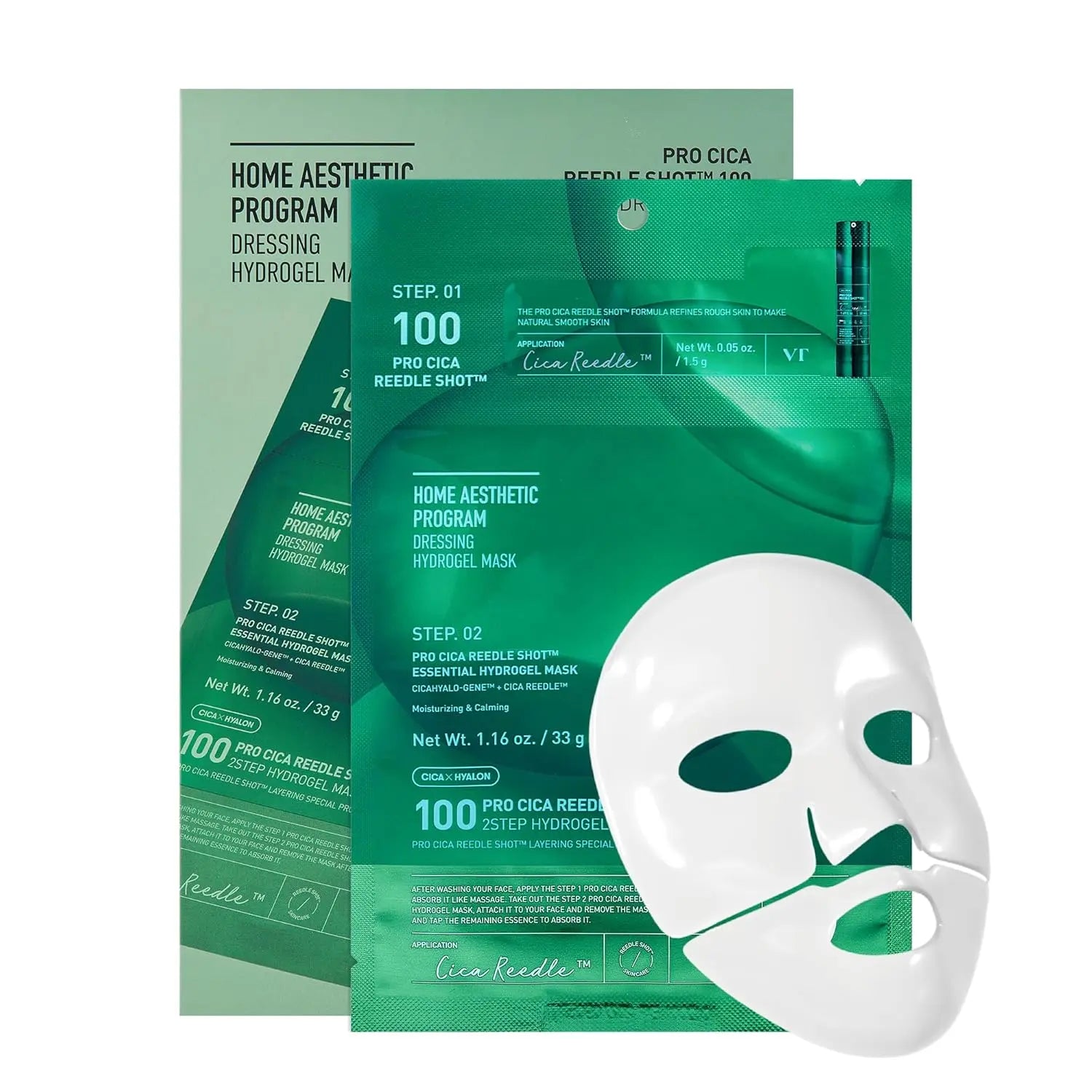 VT Cosmetics Pro Cica Reedle Shot 100 2-Step Hydrogel Mask