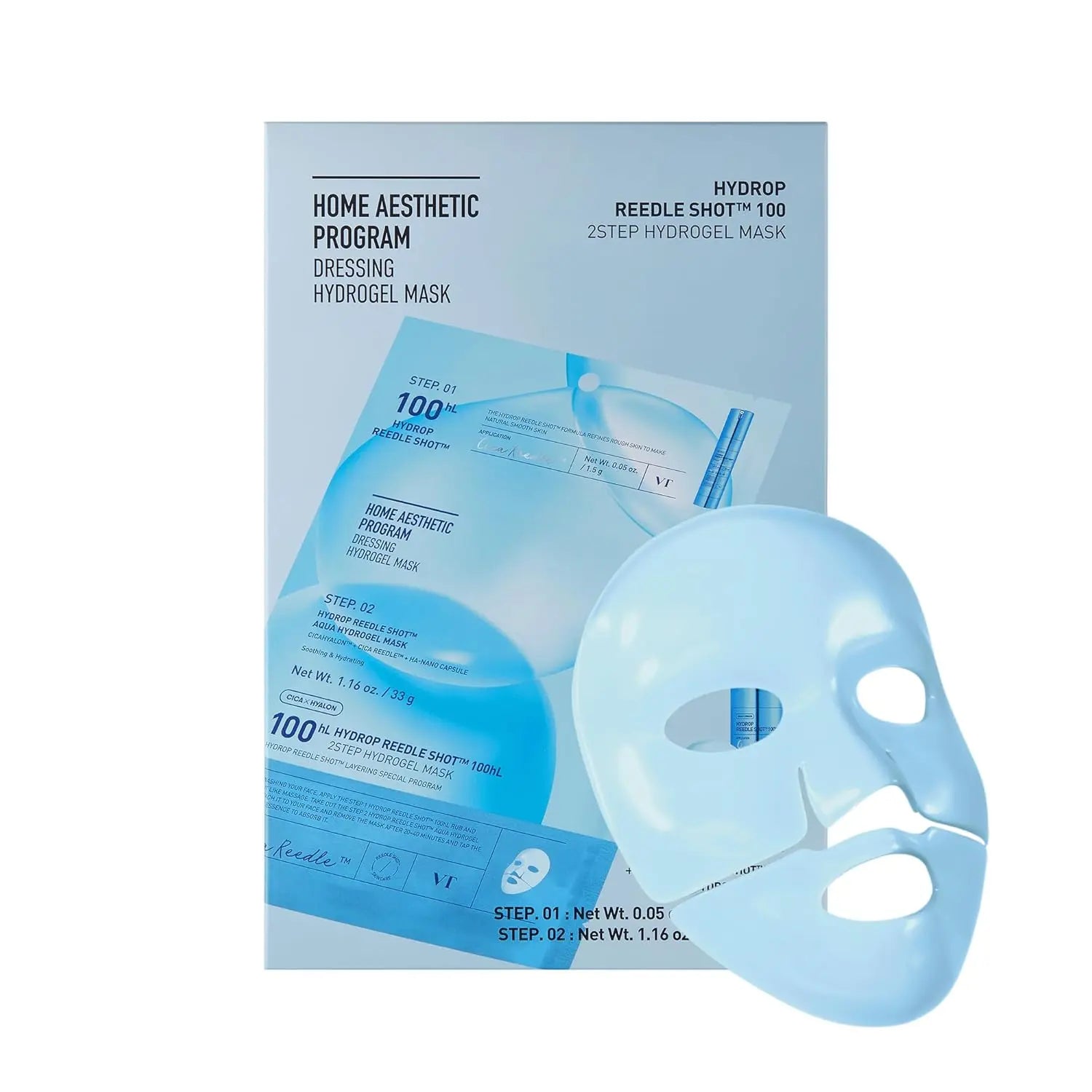 VT Cosmetics Hydrop Reedle Shot 100Hl 2-Step Hydrogel Mask
