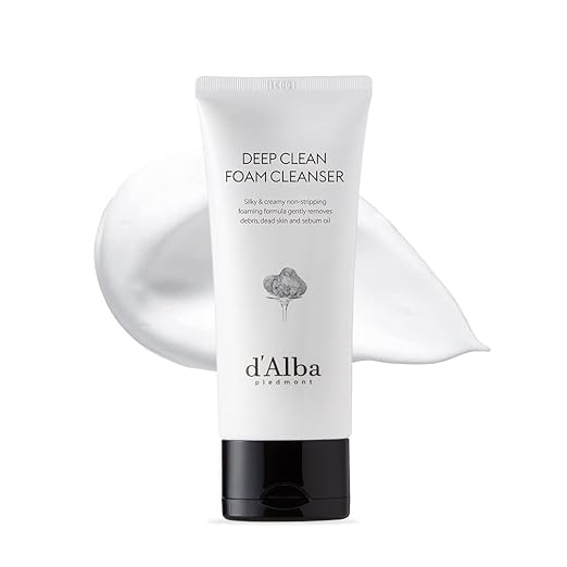 dâ€™Alba Piedmont Italian White Truffle Deep Foam Cleanser, All Skin Types, Hypoallergenic, 80ml d'alba Piedmont