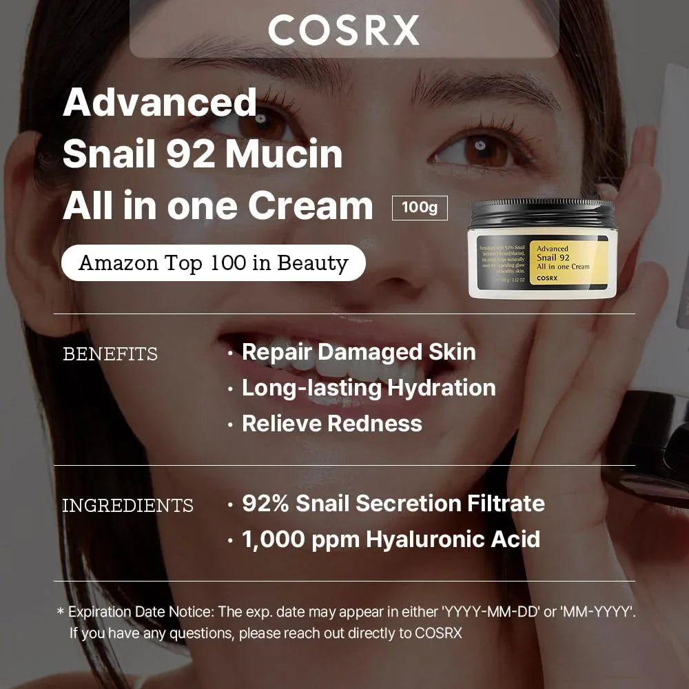 Cosrx Advanced Snail 92 All In One Cream (100Ml) Cosrx